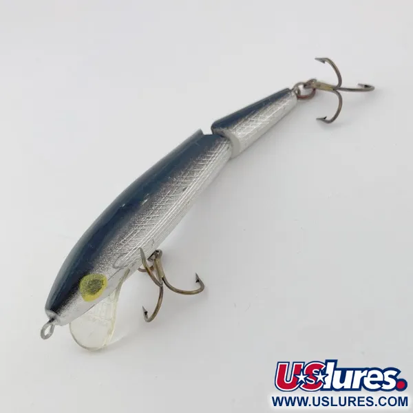 Vintage   Rebel Floater F9 Jointed, 1/4oz silver fishing lure #23816