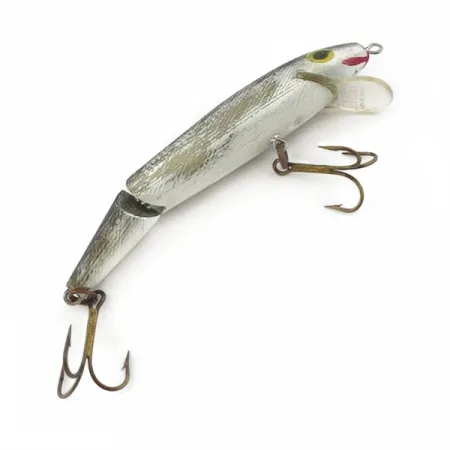 Vintage Rebel Floater F9 Jointed, 1/4oz silver fishing lure #23816