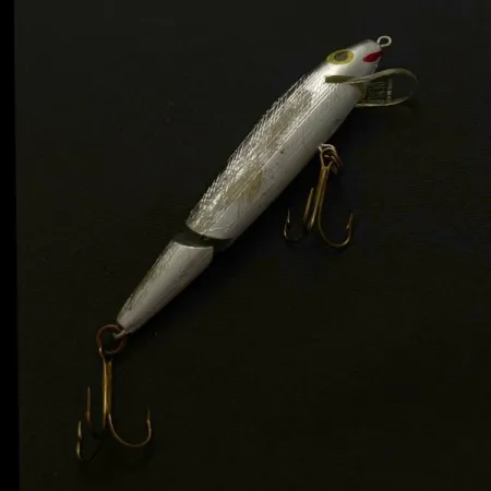 Vintage Rebel Floater F9 Jointed, 1/4oz silver fishing lure #23816