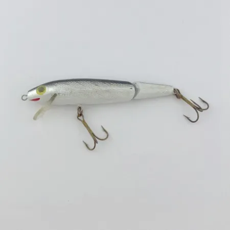 Vintage Rebel Floater F9 Jointed, 1/4oz silver fishing lure #23816