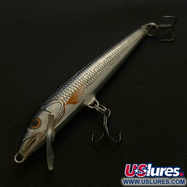 Vintage   Rapala Original Floater F9, 1/8oz S (Silver) fishing lure #23817