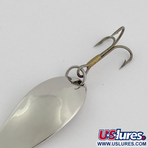 Vintage   Seneca Little Cleo, 1/4oz nickel/orange/white fishing spoon #23829