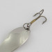Vintage   Seneca Little Cleo, 1/4oz nickel/orange/white fishing spoon #23829