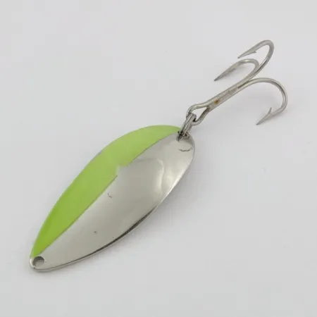 Vintage Seneca Little Cleo (Hula Girl), 3/4oz nickel/green fishing spoon #23830