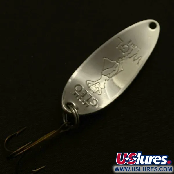 Vintage  Seneca Little Cleo (Hula Girl), 1/3oz nickel fishing spoon #23832