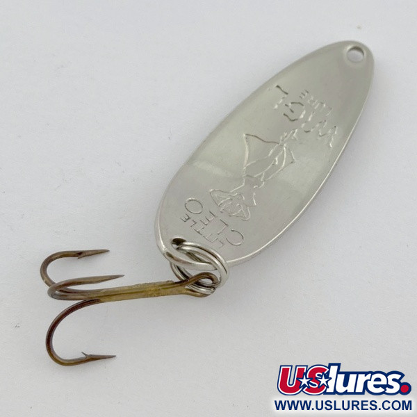 Vintage  Seneca Little Cleo (Hula Girl), 1/3oz nickel fishing spoon #23832