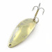 Vintage  Seneca Little Cleo (Hula Girl), 1/2oz nickel/gold fishing spoon #23840