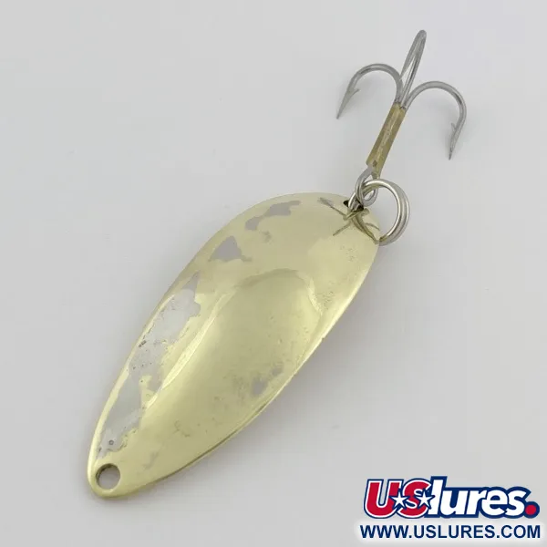 Vintage  Seneca Little Cleo (Hula Girl), 1/2oz nickel/gold fishing spoon #23840