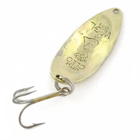 Vintage Seneca Little Cleo (Hula Girl), 1/2oz nickel/gold fishing spoon #23840