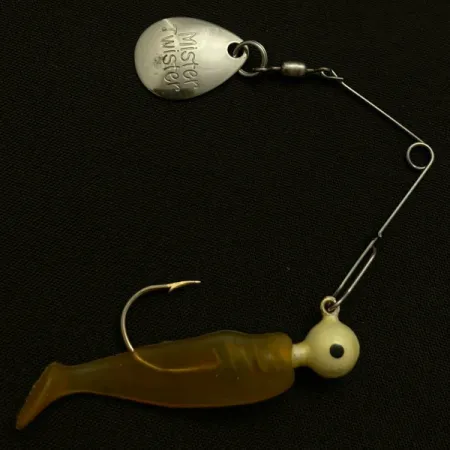 Vintage Mister Twister Spinnerbait, 3/16oz nickel spinning lure #23843
