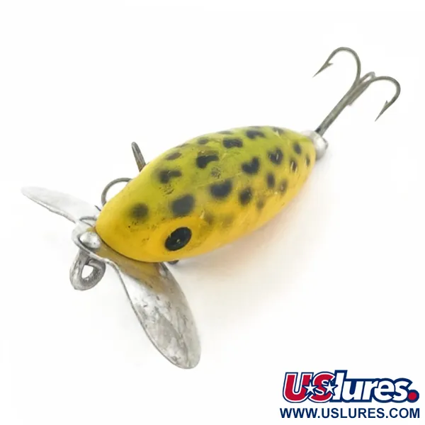 Vintage   Fred Arbogast Jitterbug, 1/4oz Frog fishing lure #23846
