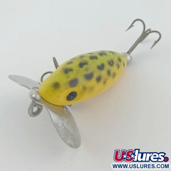 Vintage   Fred Arbogast Jitterbug, 1/4oz Frog fishing lure #23846