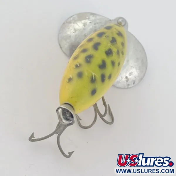 Vintage   Fred Arbogast Jitterbug, 1/4oz Frog fishing lure #23846
