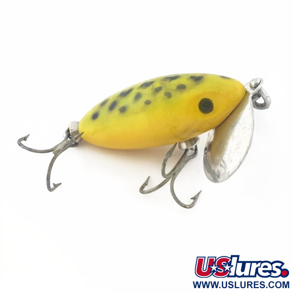 Vintage   Fred Arbogast Jitterbug, 1/4oz Frog fishing lure #23846