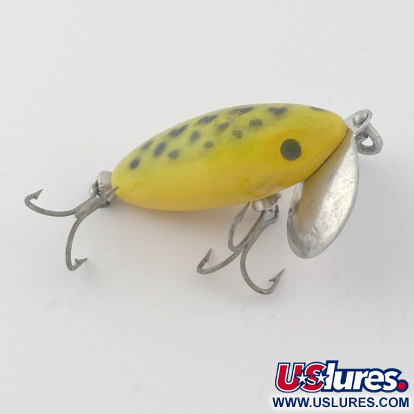 Vintage   Fred Arbogast Jitterbug, 1/4oz Frog fishing lure #23846