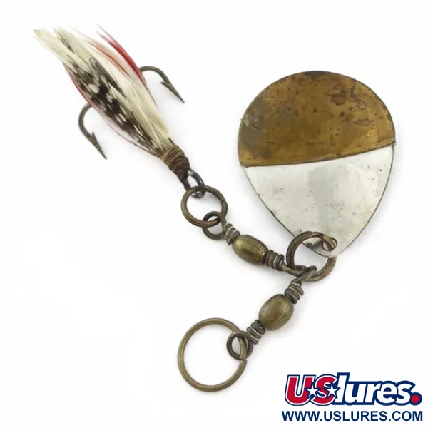 Vintage   Lowe's Star Colorado Spinner 4 №5823, 1/4oz nickel/brass spinning lure #23847