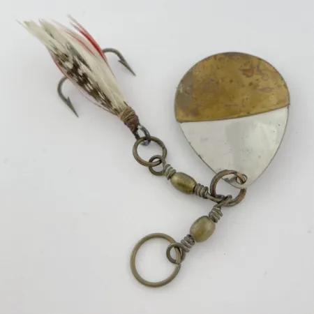 Vintage W.T. J. Lowe Lowe's Star Colorado Spinner 4 №5823 (1890S), 1/4oz nickel/brass spinning lure #23847