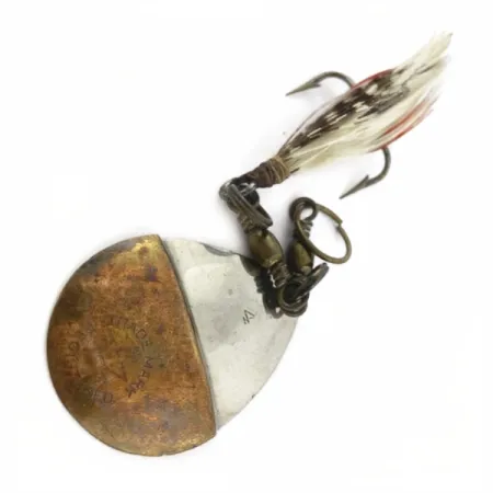 Vintage W.T. J. Lowe Lowe's Star Colorado Spinner 4 №5823 (1890S), 1/4oz nickel/brass spinning lure #23847