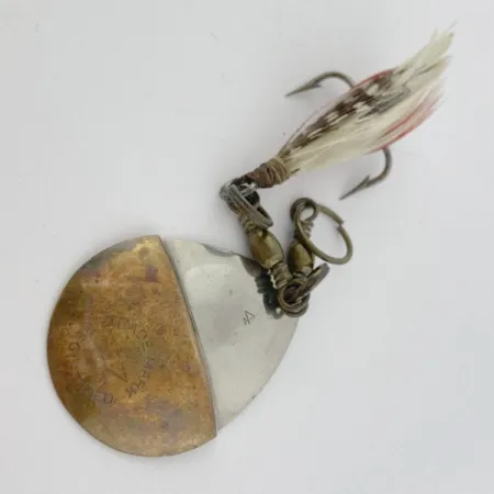 Vintage W.T. J. Lowe Lowe's Star Colorado Spinner 4 №5823 (1890S), 1/4oz nickel/brass spinning lure #23847