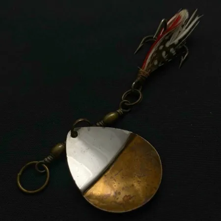 Vintage W.T. J. Lowe Lowe's Star Colorado Spinner 4 №5823 (1890S), 1/4oz nickel/brass spinning lure #23847