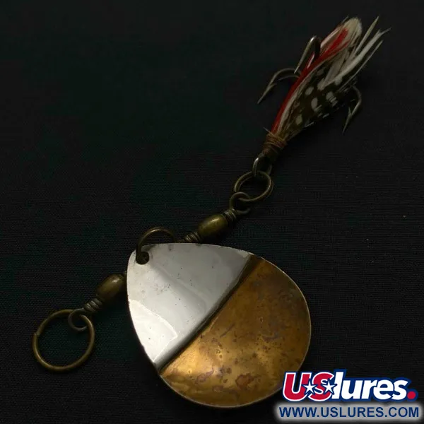 Vintage   Lowe's Star Colorado Spinner 4 №5823, 1/4oz nickel/brass spinning lure #23847