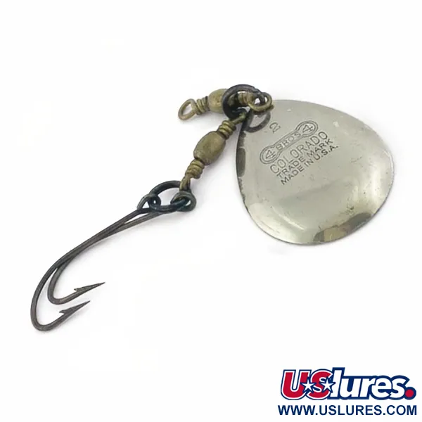 Vintage   4 Bros 4 Brothers  Colorado Spinner, 1/8oz nickel/copper spinning lure #23848