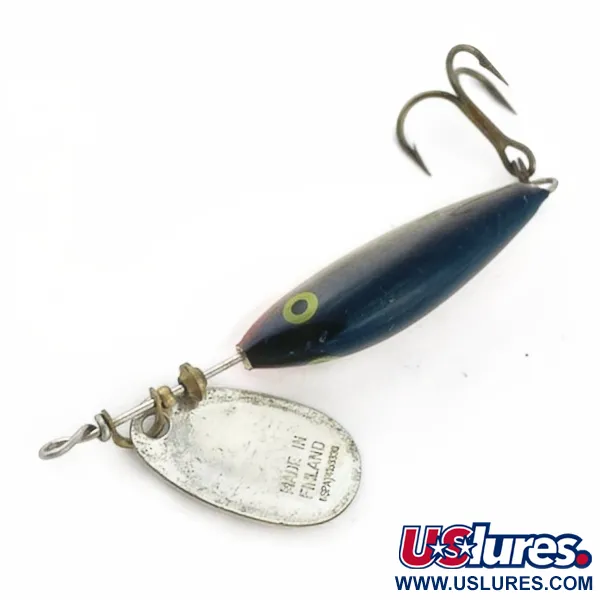 Vintage   Blue Fox Super Vibrax Minnow Spin 1, 1/8oz Silver fishing lure #23849