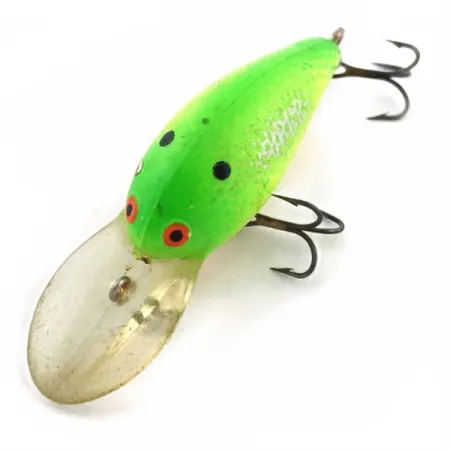 Vintage Bomber model 6A screw tail, 1/3oz Green fishing lure #23850