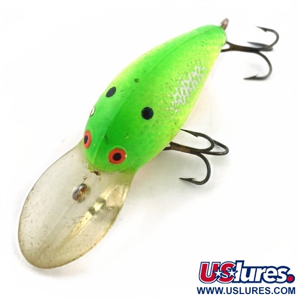 Vintage   Bomber model 6A , 1/3oz Green fishing lure #23850