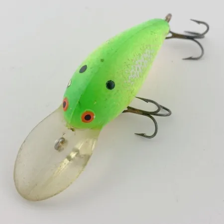 Vintage Bomber model 6A screw tail, 1/3oz Green fishing lure #23850