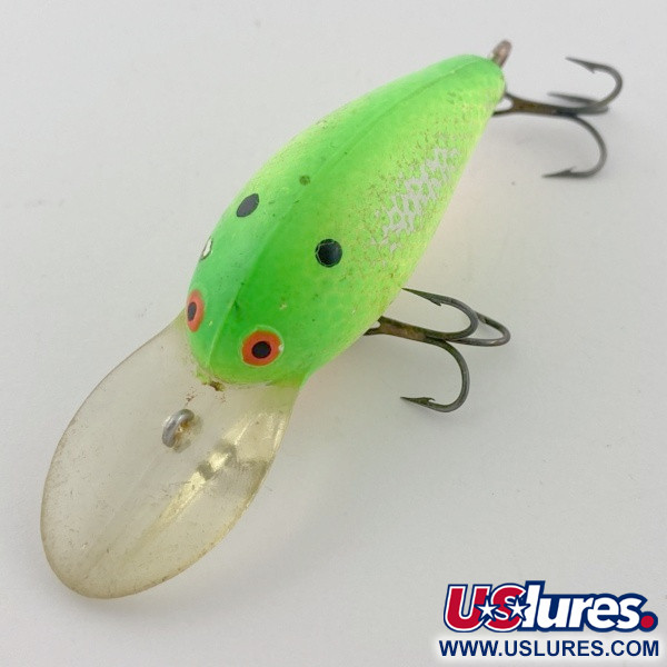 Vintage   Bomber model 6A , 1/3oz Green fishing lure #23850