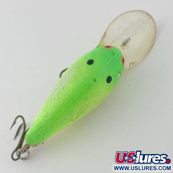 Vintage   Bomber model 6A screw tail, 1/3oz Green fishing lure #23850
