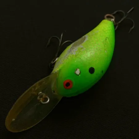 Vintage Bomber model 6A screw tail, 1/3oz Green fishing lure #23850