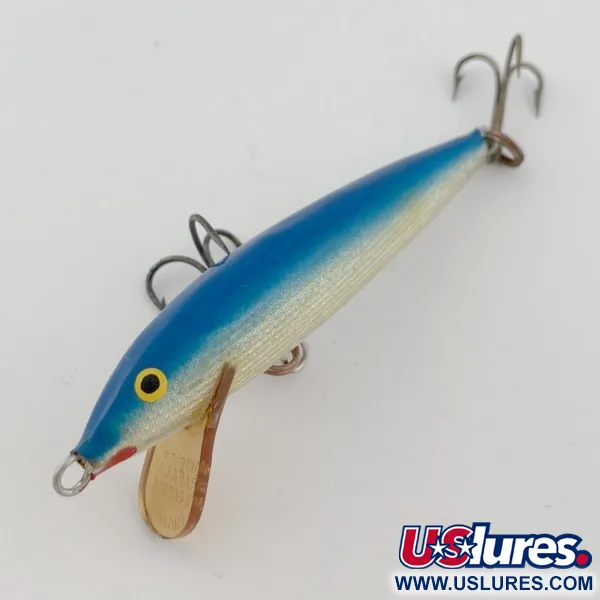 Vintage   Rapala Original Floater F7 (Finland), 1/8oz B fishing lure #23853