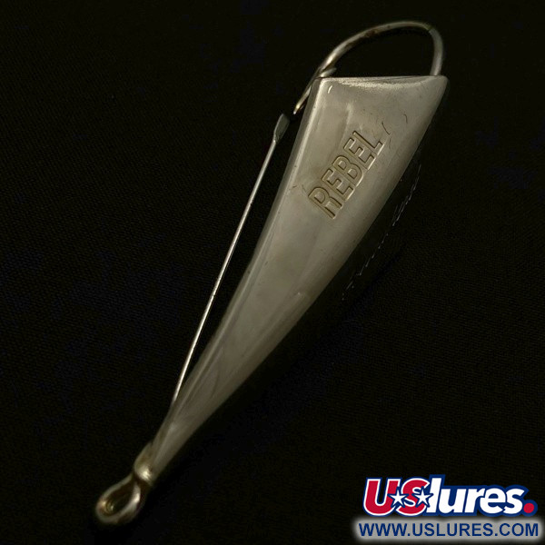 Vintage   Rebel Arrowhead, 2/5oz silver fishing spoon #23854