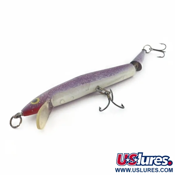 Vintage Atlantic Lures Atlantic lure Joint-fina, 1/3oz purple fishing lure #23856