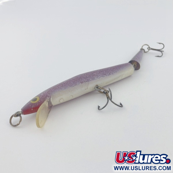 Vintage  Atlantic Lures Atlantic lure Joint-fina, 1/3oz purple fishing lure #23856
