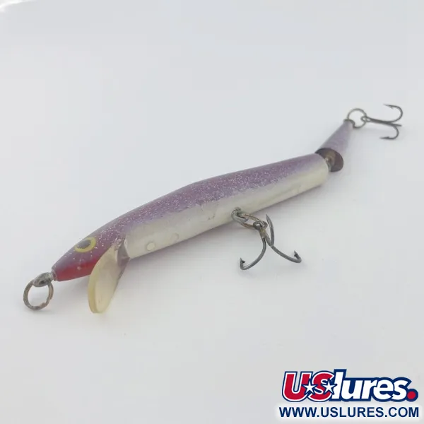 Vintage Atlantic Lures Atlantic lure Joint-fina, 1/3oz purple fishing lure #23856