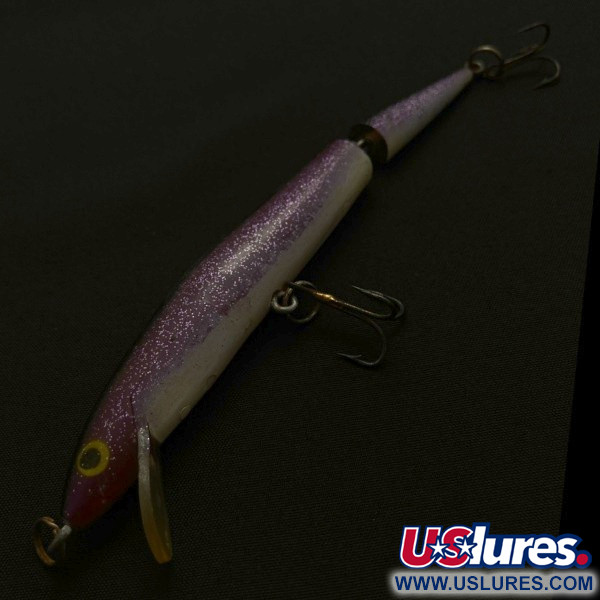 Vintage  Atlantic Lures Atlantic lure Joint-fina, 1/3oz purple fishing lure #23856