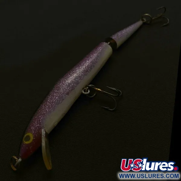 Vintage Atlantic Lures Atlantic lure Joint-fina, 1/3oz purple fishing lure #23856