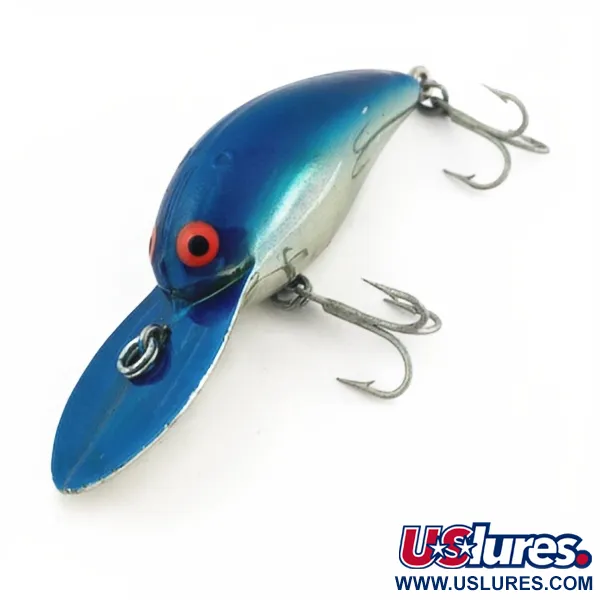 Vintage   Bomber model 6A Screw tail, 2/5oz Blue fishing lure #23857