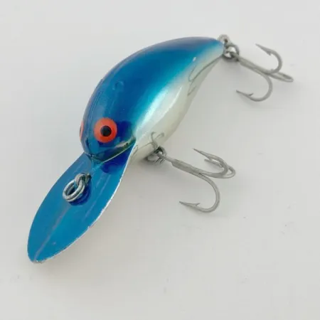 Vintage Bomber model 6A Screw tail, 2/5oz Blue fishing lure #23857