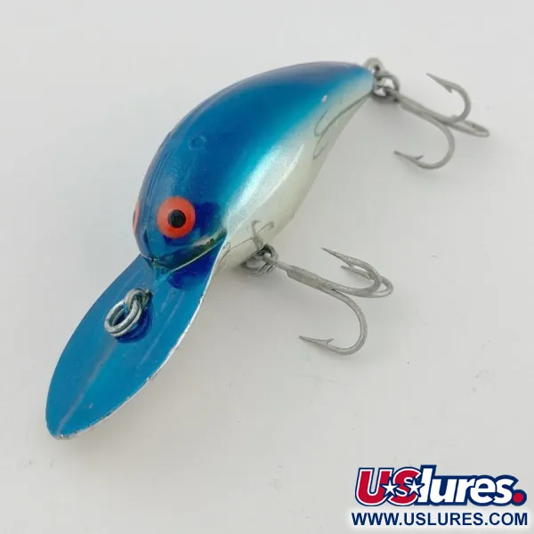 Vintage   Bomber model 6A Screw tail, 2/5oz Blue fishing lure #23857