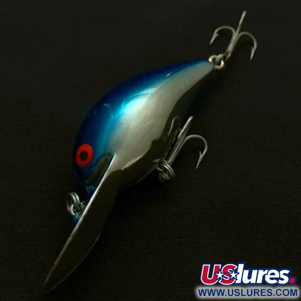 Vintage   Bomber model 6A Screw tail, 2/5oz Blue fishing lure #23857