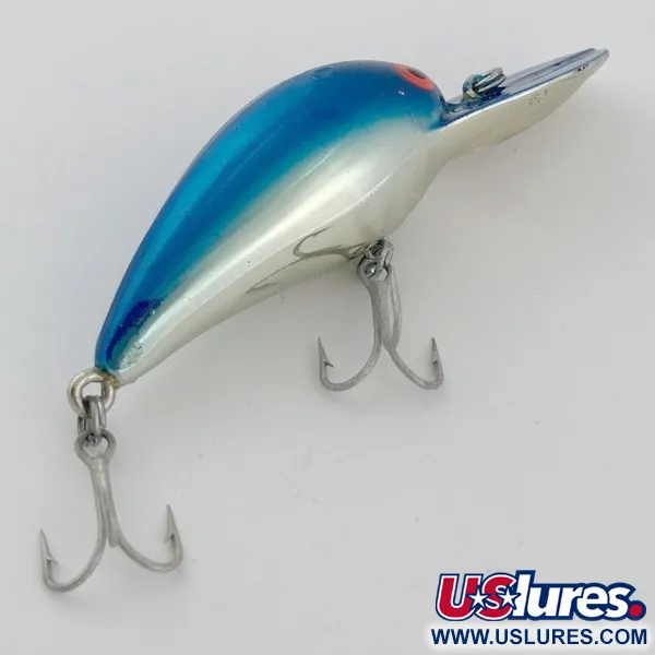 Vintage   Bomber model 6A Screw tail, 2/5oz Blue fishing lure #23857