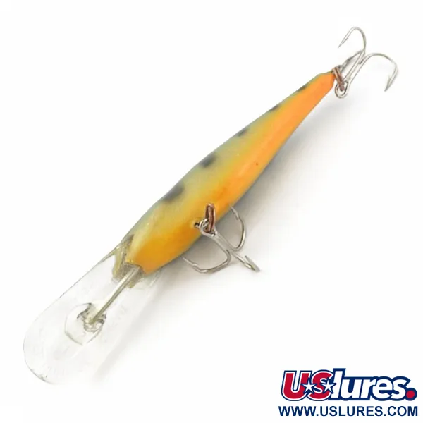 Vintage   Rapala Shad Rap Deep Runner 07, 1/4oz FT (Fire Tiger) fishing lure #23859
