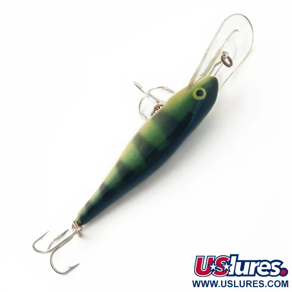 Vintage   Rapala Shad Rap Deep Runner 07, 1/4oz FT (Fire Tiger) fishing lure #23859