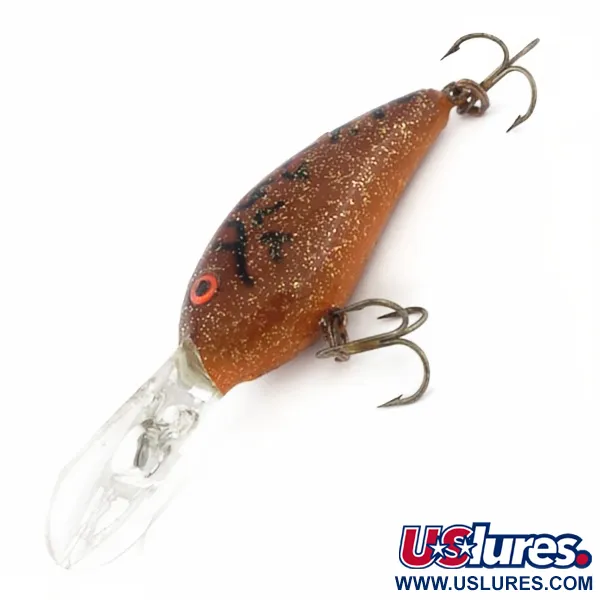 Vintage   Bomber Fat Free Shad, 1oz brown fishing lure #23860