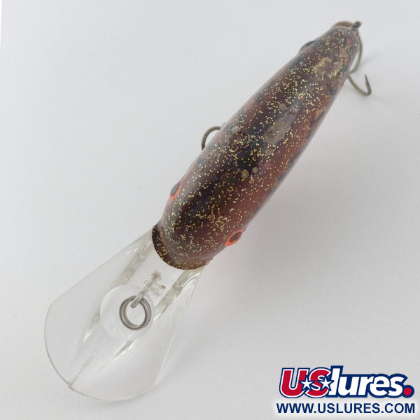 Vintage   Bomber Fat Free Shad, 1oz brown fishing lure #23860
