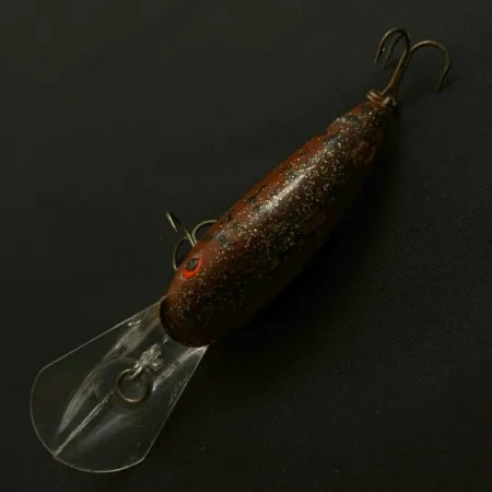 Vintage Bomber Fat Free Shad, 1oz brown fishing lure #23860